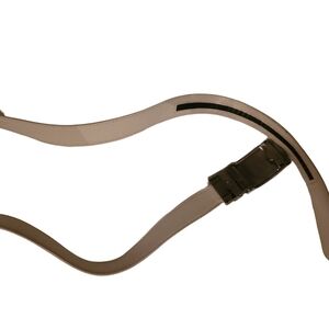 Milano premium white Italian style leather and PU belt